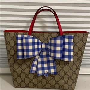GUCCI kids bow bag 80% new